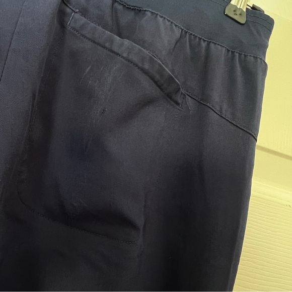 Greys Anatomy Signature Scrub Pants by Barco Womens Small Navy Blue Drawstring - Picture 4 of 12